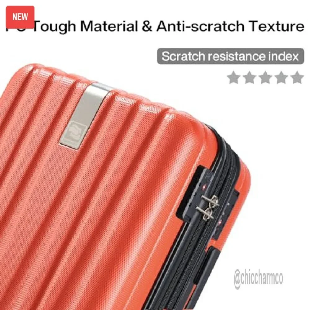 14-Inch Underseat Carry-On Hard Shell Luggage with Spinner Wheels
